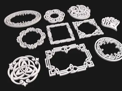 Celtic ornament 3D model