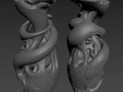 Wooden Vase 3D model