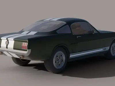 Mustang shelby 1966 GT350 3D model