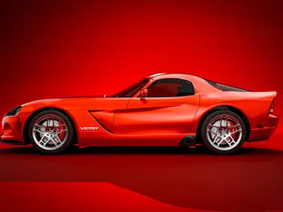 Dodge Viper SRT-10 Low-poly 3D model
