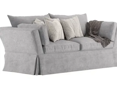 Aubourn double luxury sofa 3D model