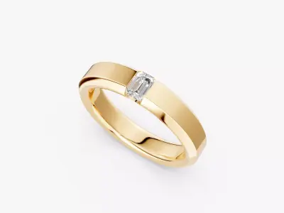 BAND DIAMOND RING-RJ026 3D print model