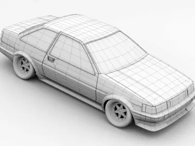 Toyota Levin AE86 3D model
