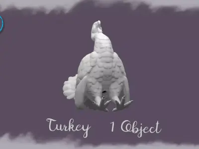 Turkey Miniature for Dollhouse and Dioramas  3D print model