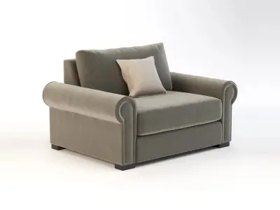 Lebanon Modular Sectional Sofa Lounge Chair 3D model