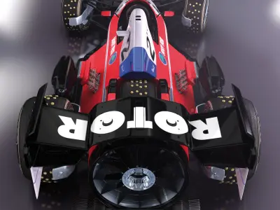 Rotor Racer Soot Free Team 3D model