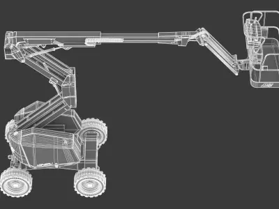 JLG H340AJ Hybrid Articulating Boom Lift 3D model