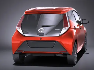 Toyota Aygo 2018 VRAY 3D model