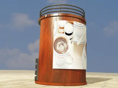 Booth Exhibition Stand a337 3D model
