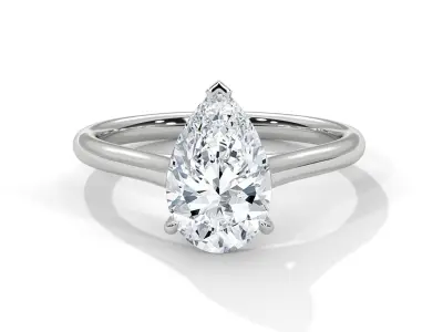 solitaire ring with detail images and 360 render videos 59 3D print model