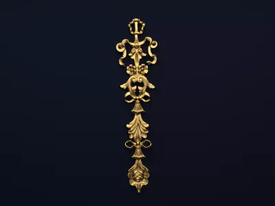 Classic decor ornament v-3D model 46 3D model