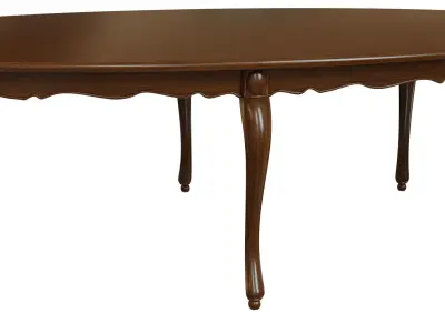 Classic wood table 2700 3D model