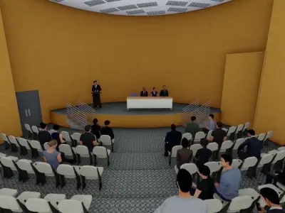 Training Center METRO RAIL Depot Building 3D model