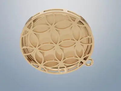 Luxury Tree of Life Pendant 3D print model