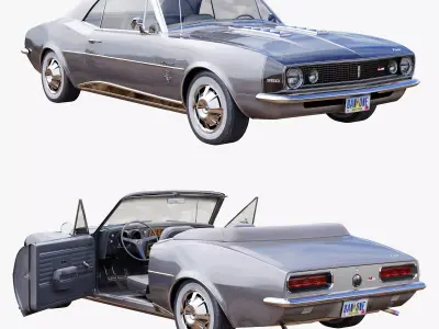 Chevrolet camaro 1967 convertible 3D model