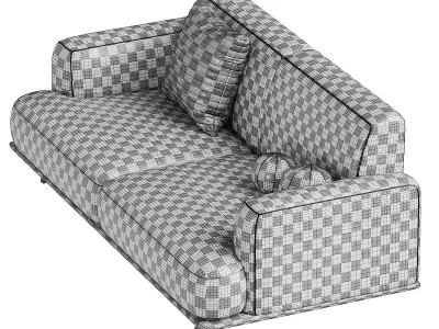 MADISON Fabric sofa  3D model