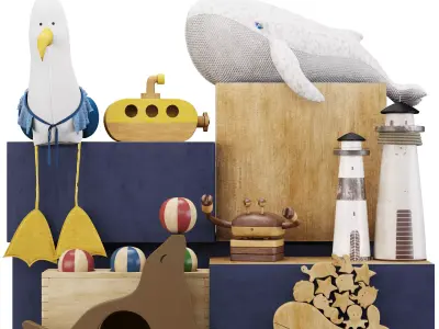 Kids Room Decoration 012 3D model