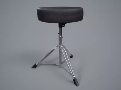 Drum Stool PBR Game Ready Low-poly 3D model
