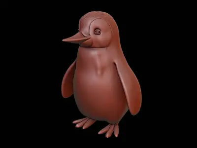 Penguin Animal Sculpture 3D print model purchase