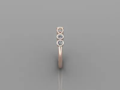 Solitaire Ring SR61 Version 1 3D model