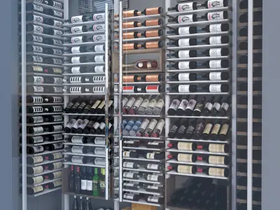 Wine Cabinet 4 3D model