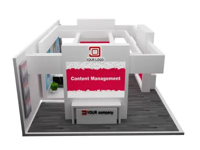 Booth Exhibition Stand a536a 3D model