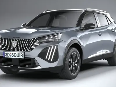 Peugeot E-2008 2024 3D model