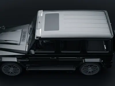 Mercedes G55 Brabus Low-poly 3D model