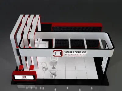 Booth Exhibition Stand a637a 3D model