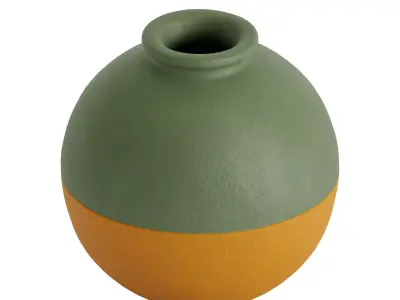 Two color ceramic vase 3D model