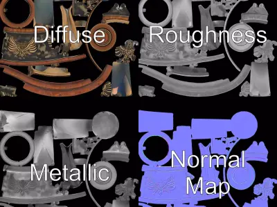 Regal Eagle Tankard model pack Low-poly 3D model