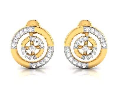 Women Diamond Earring 3D print model