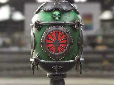 Post Apocalyptic Reactor Core 3D model