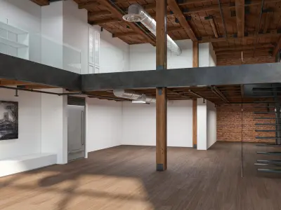Warehouse Home Loft Office 3d Model 3D model