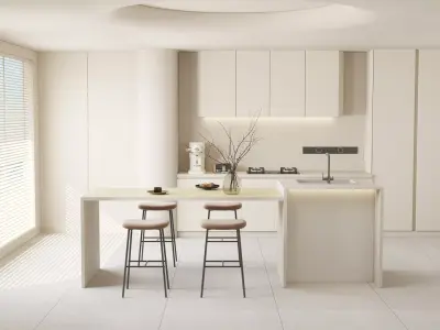  the silence of residential indoor 3 d model 3D model