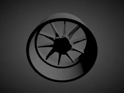 VELOS VLS 01-2 scalable and printable rims 3D print model