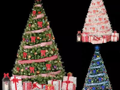 Christmas tree All Colors 3D model