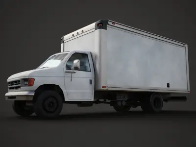 truck van Low-poly 3D model