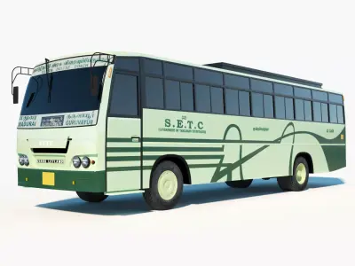 Bus SETC Low-poly 3D model