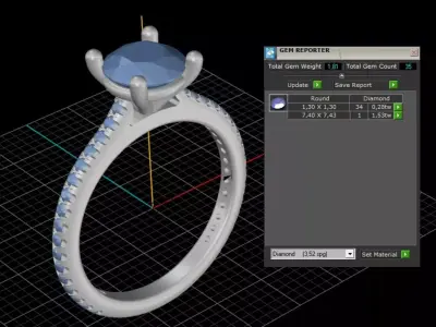 ring woman  3D print model 18