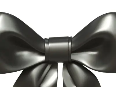 Christmas Bow Ribbon 33 Low-poly 3D model