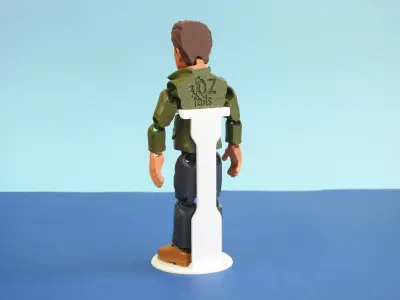 Elon Musk 3D Print In Place Action Figure Free 3D model