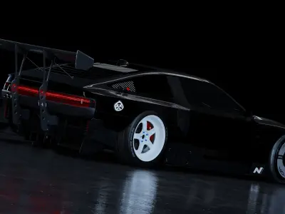 Hyundai N Vision 3D Model Blender File Textured  3D model