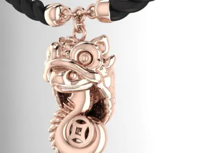 bracelet  snake lion dance cute 3D print model