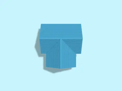 Voxel  house  Low-poly 3D model