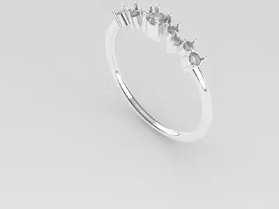 woman rings  Free 3D print model