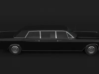 1966 Lincoln Continental Executive Limousine 3D model