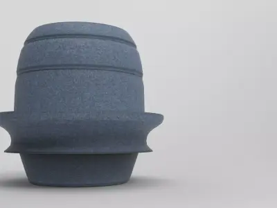 Pozna Stool Low-poly 3D model