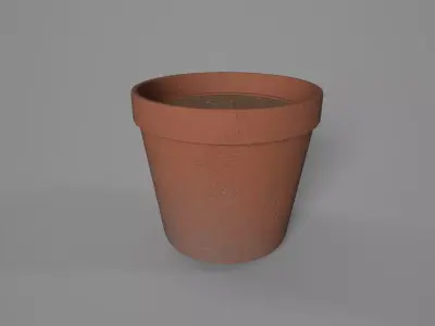 Plant Pot Low-poly 3D model