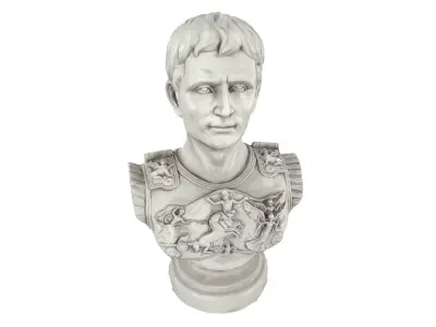  Augustus Caesar Primaporta Bust Statue Sculpture 3D model
